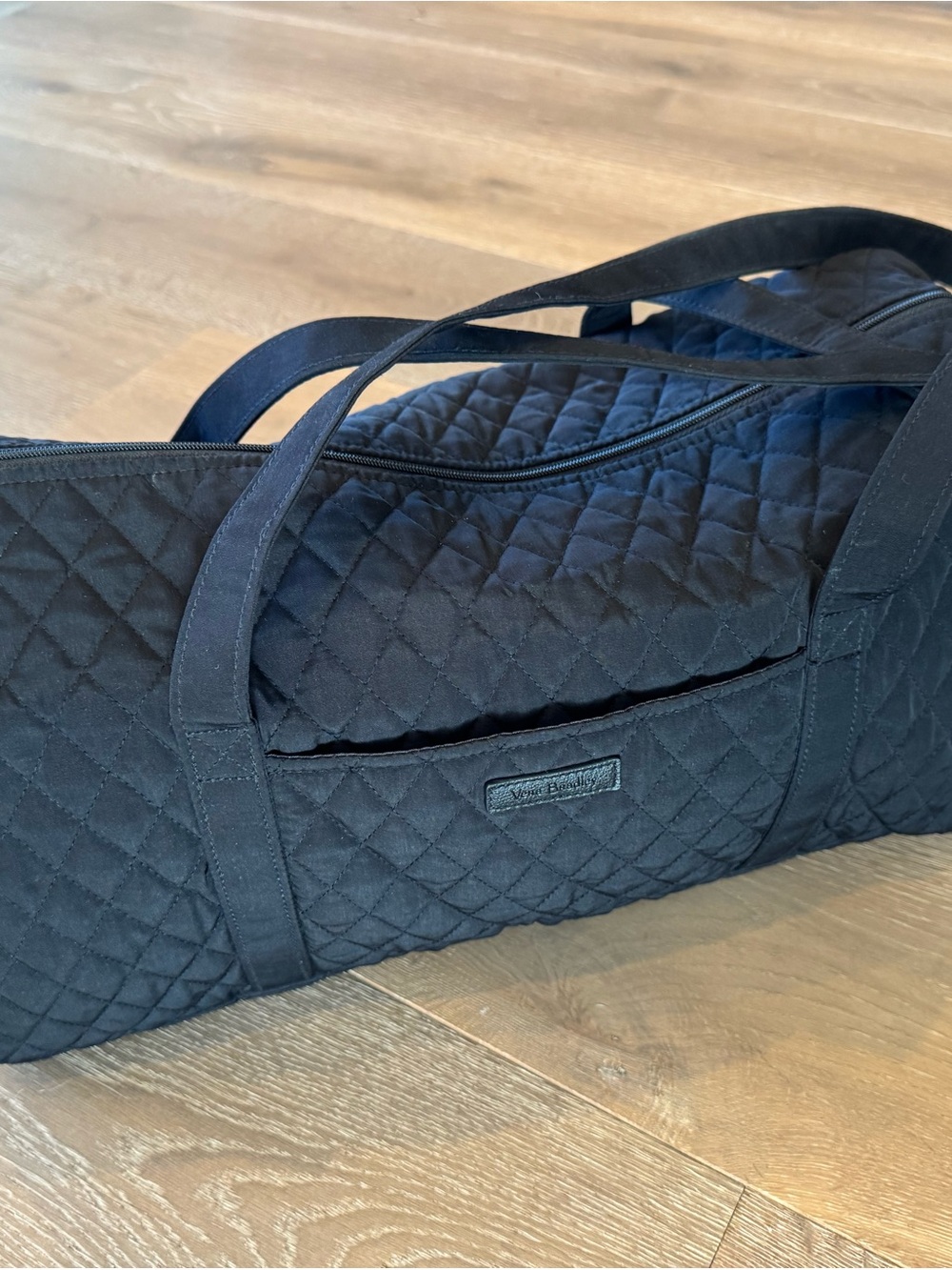 Vera Bradley Black Quilted Small Travel Duffel